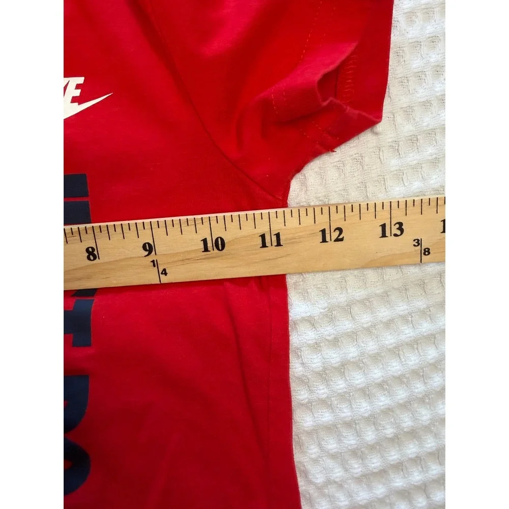 Nike T-Shirt Kids 3T Red Just Do It Graphic Short Sleeve Tee